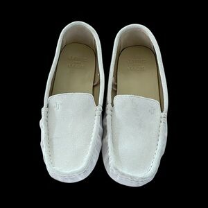 Janie and Jack Light Grey Suede Loafers